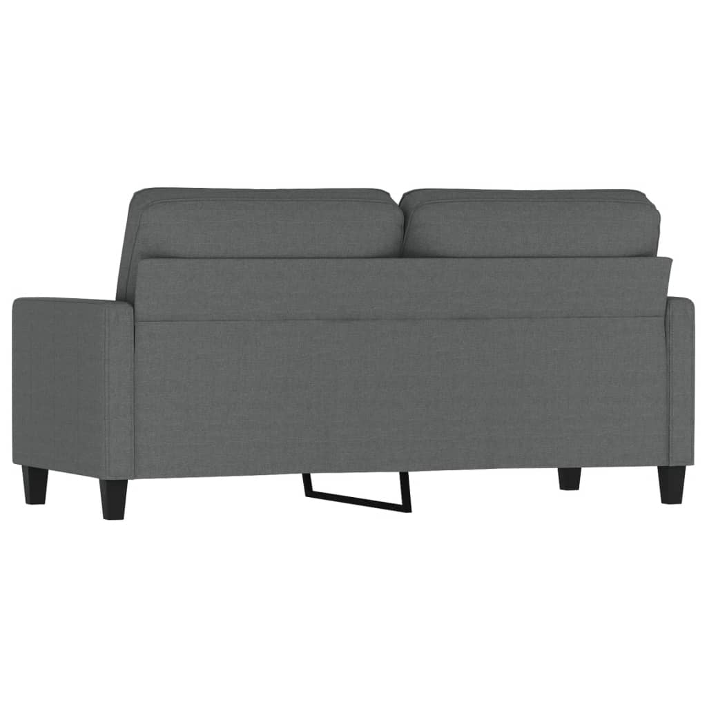 vidaXL 2-Seater Sofa Dark Grey 140 cm Fabric