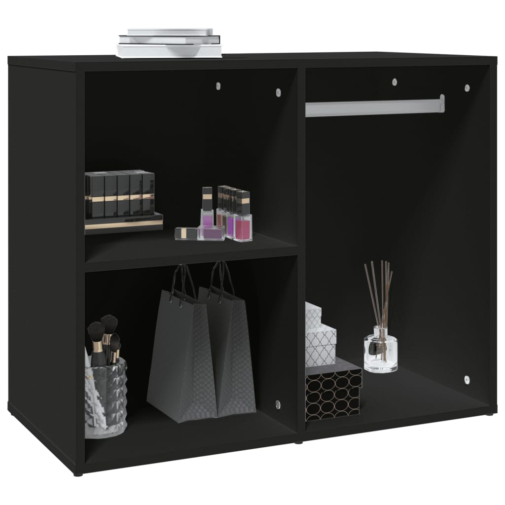 vidaXL Dressing Cabinet Black 80x40x65 cm Engineered Wood