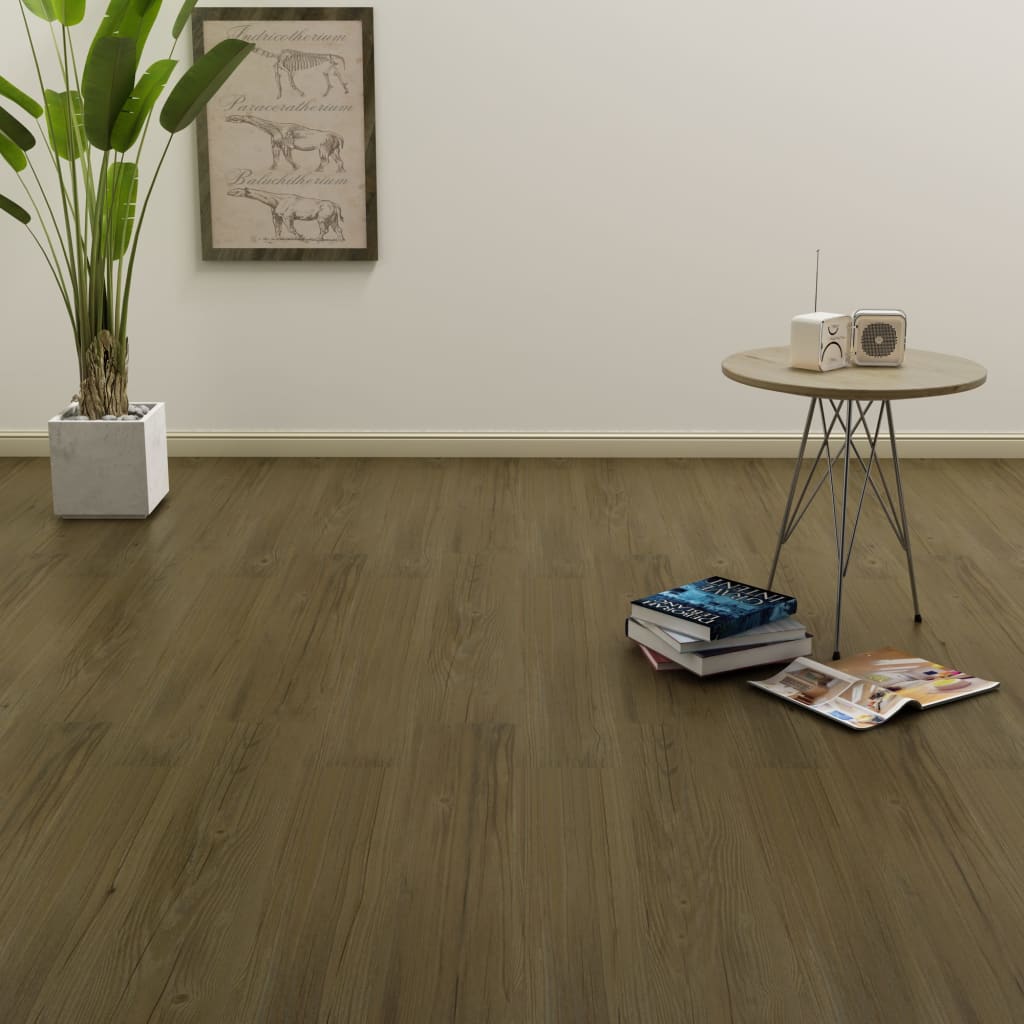 vidaXL Self-adhesive Flooring Planks 4.46 m² 3 mm PVC Brown