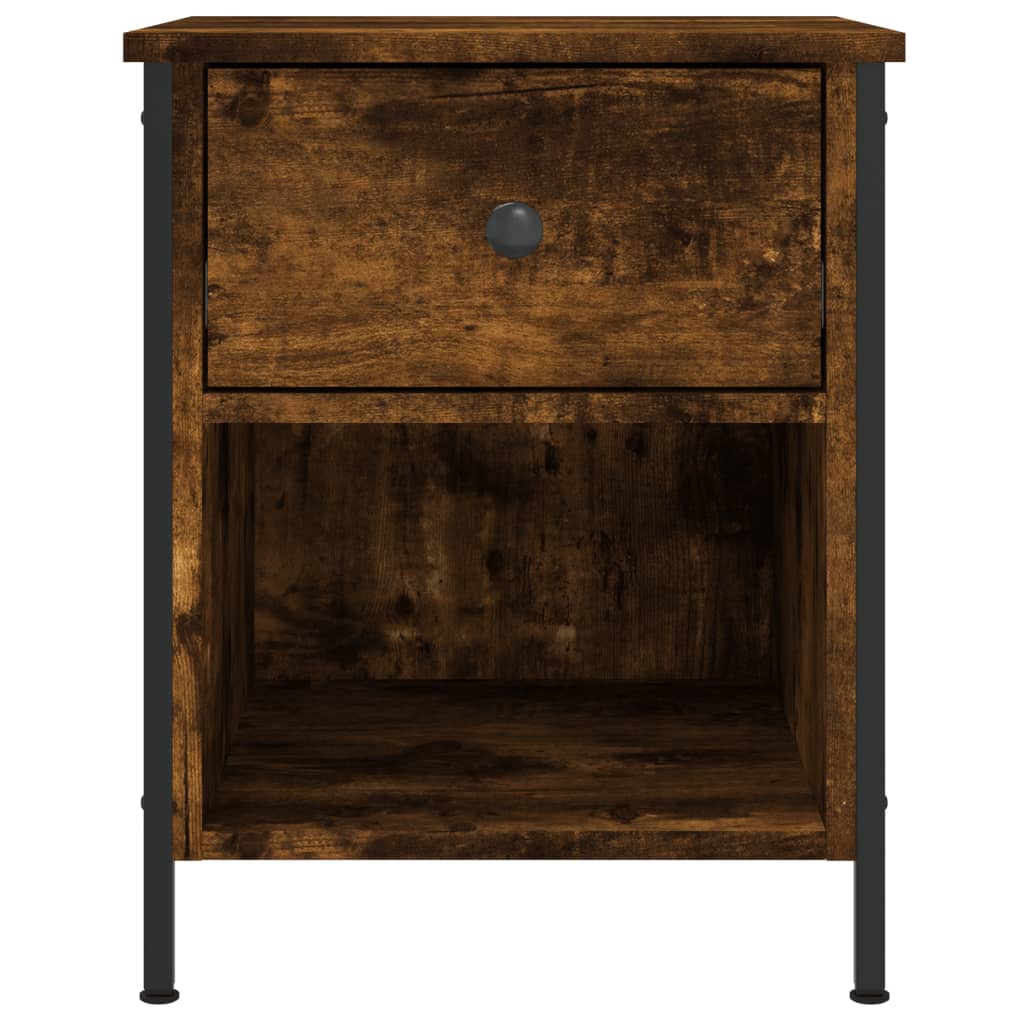 vidaXL Bedside Cabinets 2 pcs Smoked Oak 40x42x50 cm Engineered Wood