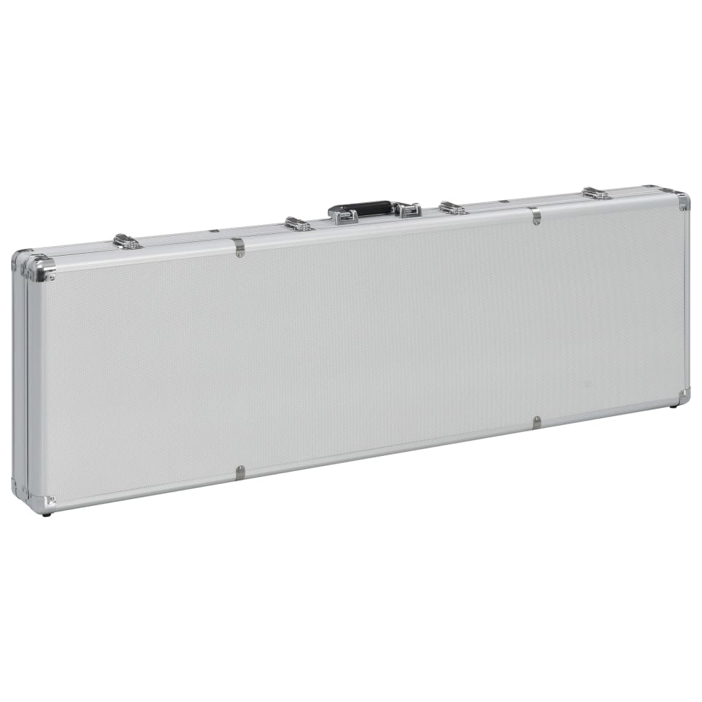 vidaXL Gun Case Silver 118x38x12 cm Aluminium