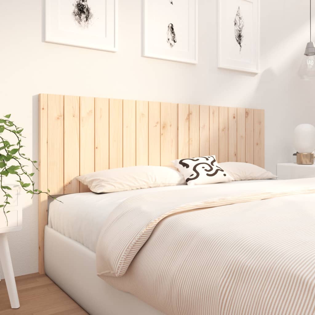 vidaXL Bed Headboard 185.5x4x100 cm Solid Wood Pine