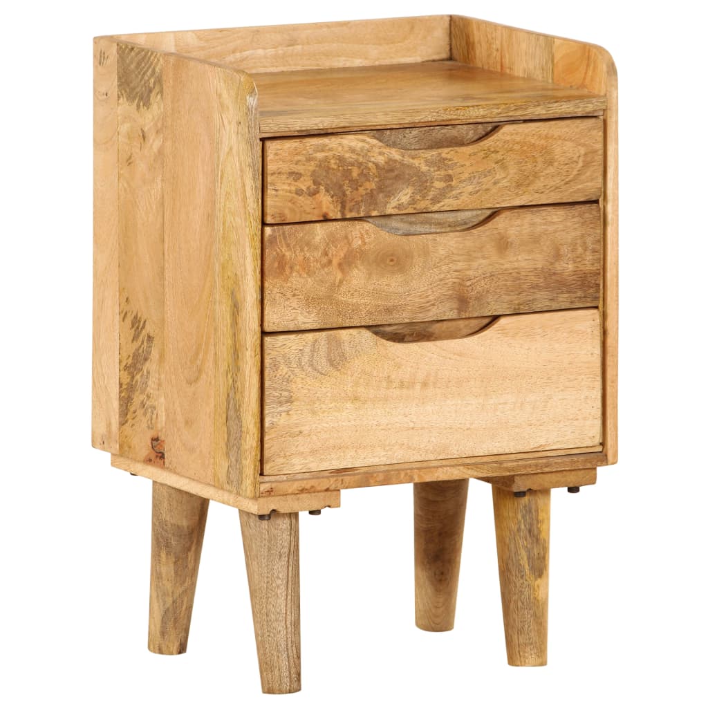 vidaXL Bedside Cabinet Solid Mango Wood 40x30x59.5 cm