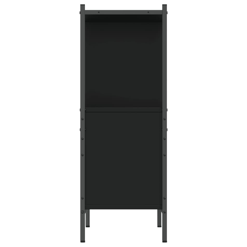 vidaXL Bookcase Black 72x28x77.5 cm Engineered Wood