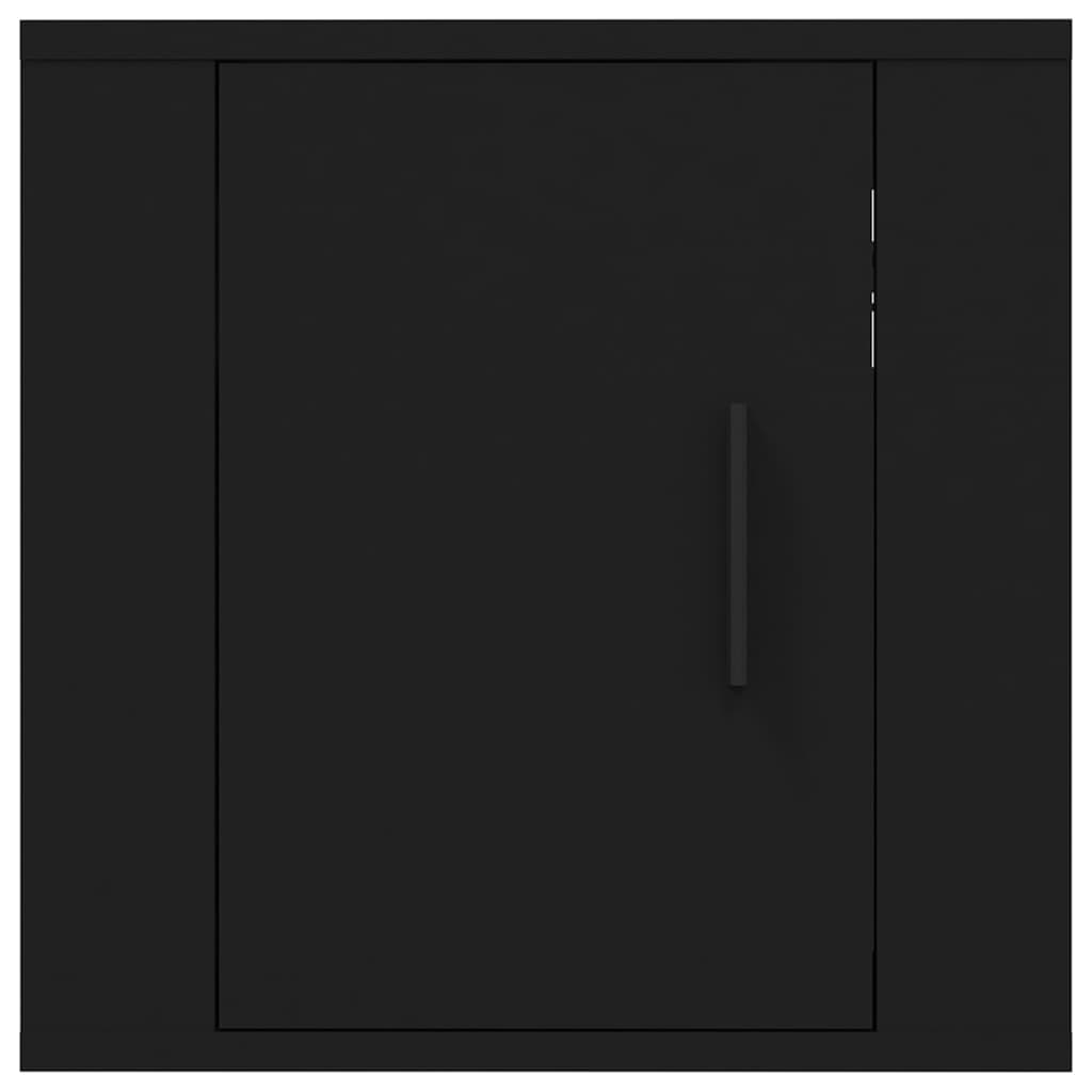 vidaXL Wall Mounted TV Cabinets 2 pcs Black 40x34.5x40 cm