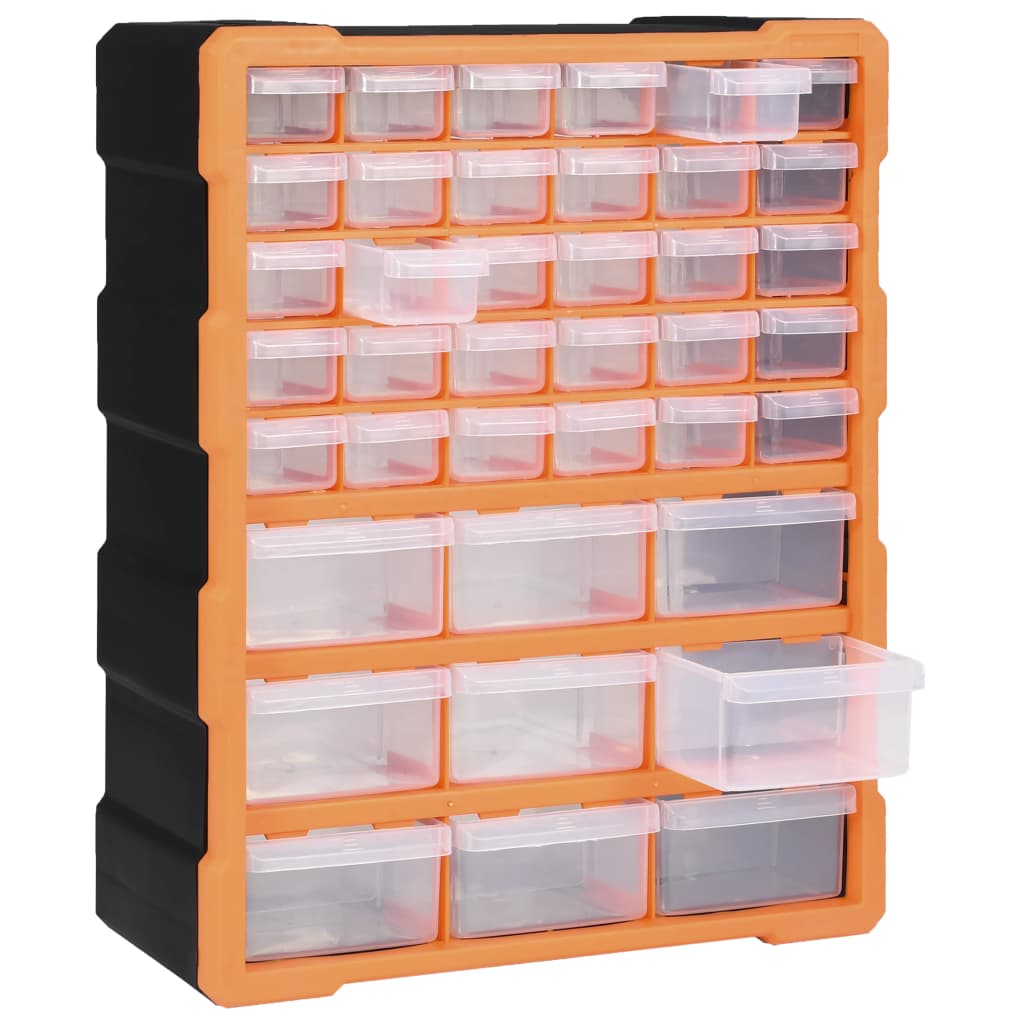 vidaXL Multi-drawer Organiser with 39 Drawers 38x16x47 cm