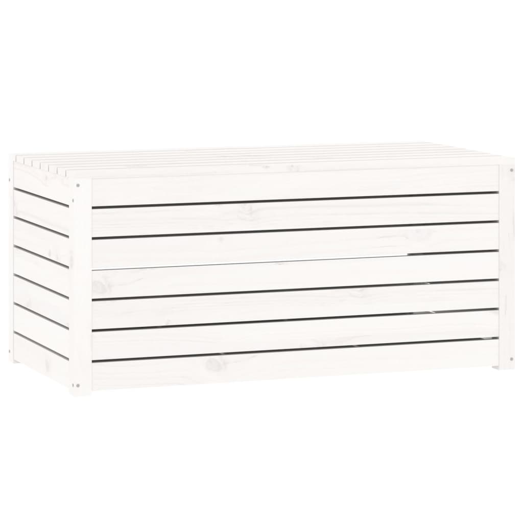 vidaXL Garden Box White 101x50.5x46.5 cm Solid Wood Pine