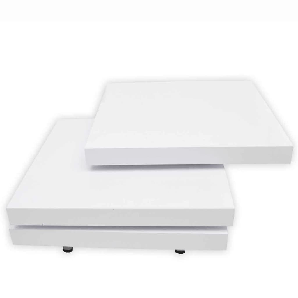 vidaXL Coffee Table 3 Tiers High Gloss White