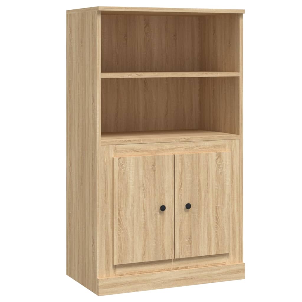 vidaXL Highboard Sonoma Oak 60x35.5x103.5 cm Engineered Wood