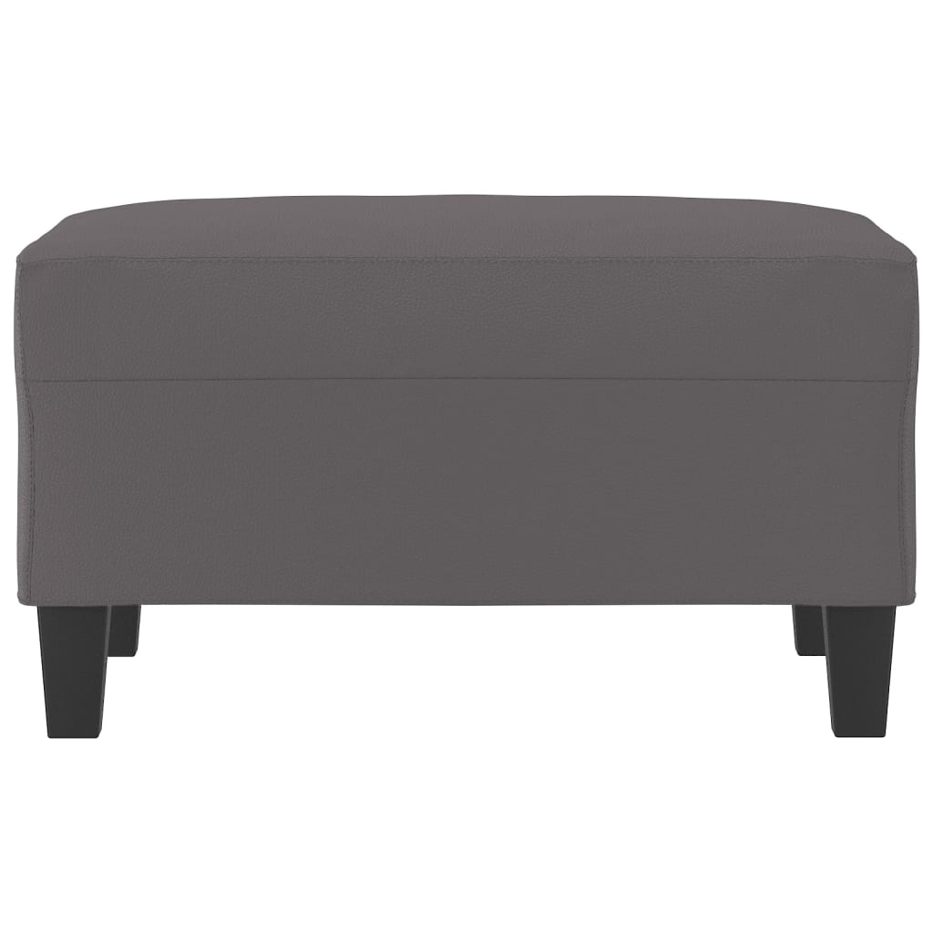 vidaXL Footstool Grey 70x55x41 cm Faux Leather