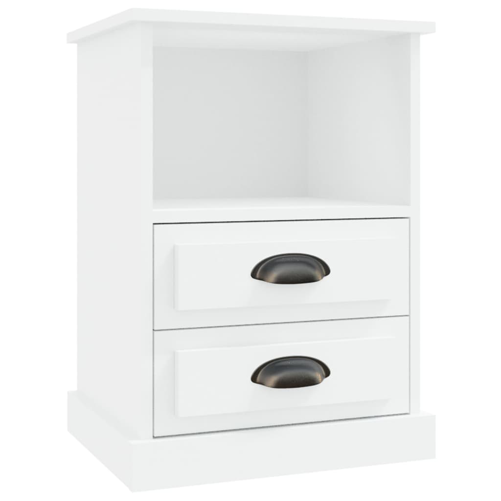 vidaXL Bedside Cabinets 2 pcs White 43x36x60 cm