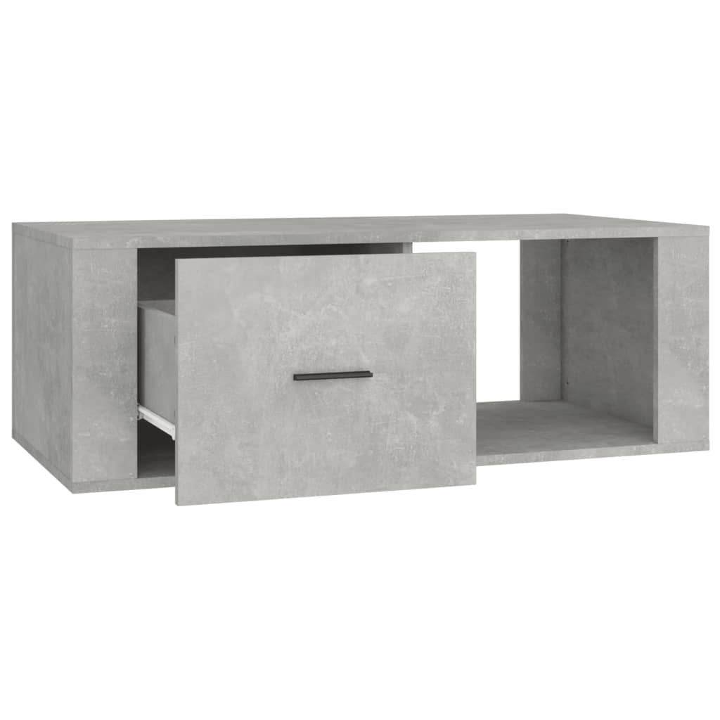 vidaXL Coffee Table Concrete Grey 100x50.5x35 cm Engineered Wood