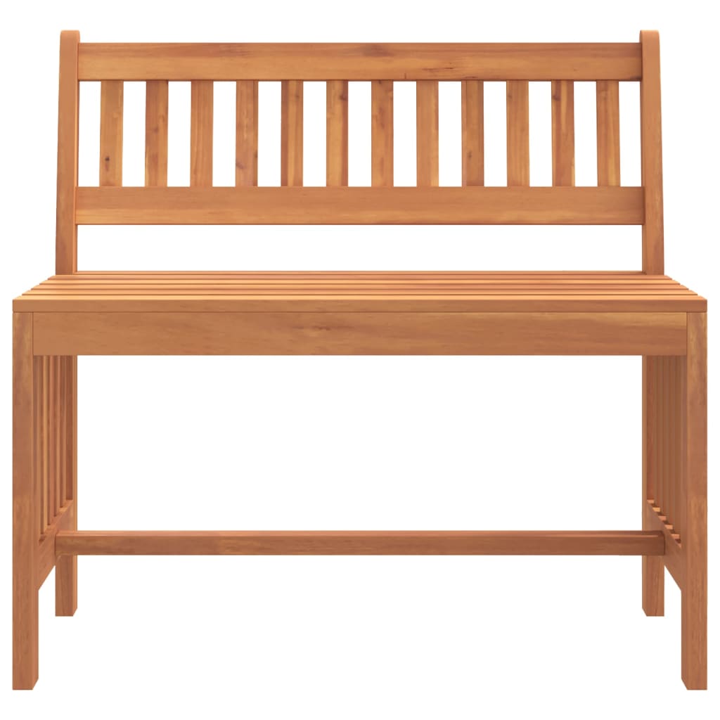 vidaXL Garden Bench 80 cm Solid Wood Eucalyptus