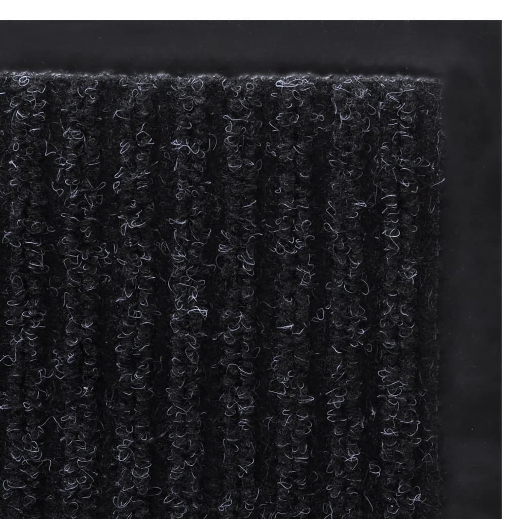 vidaXL Door Mat 90 x 150 cm Black PVC