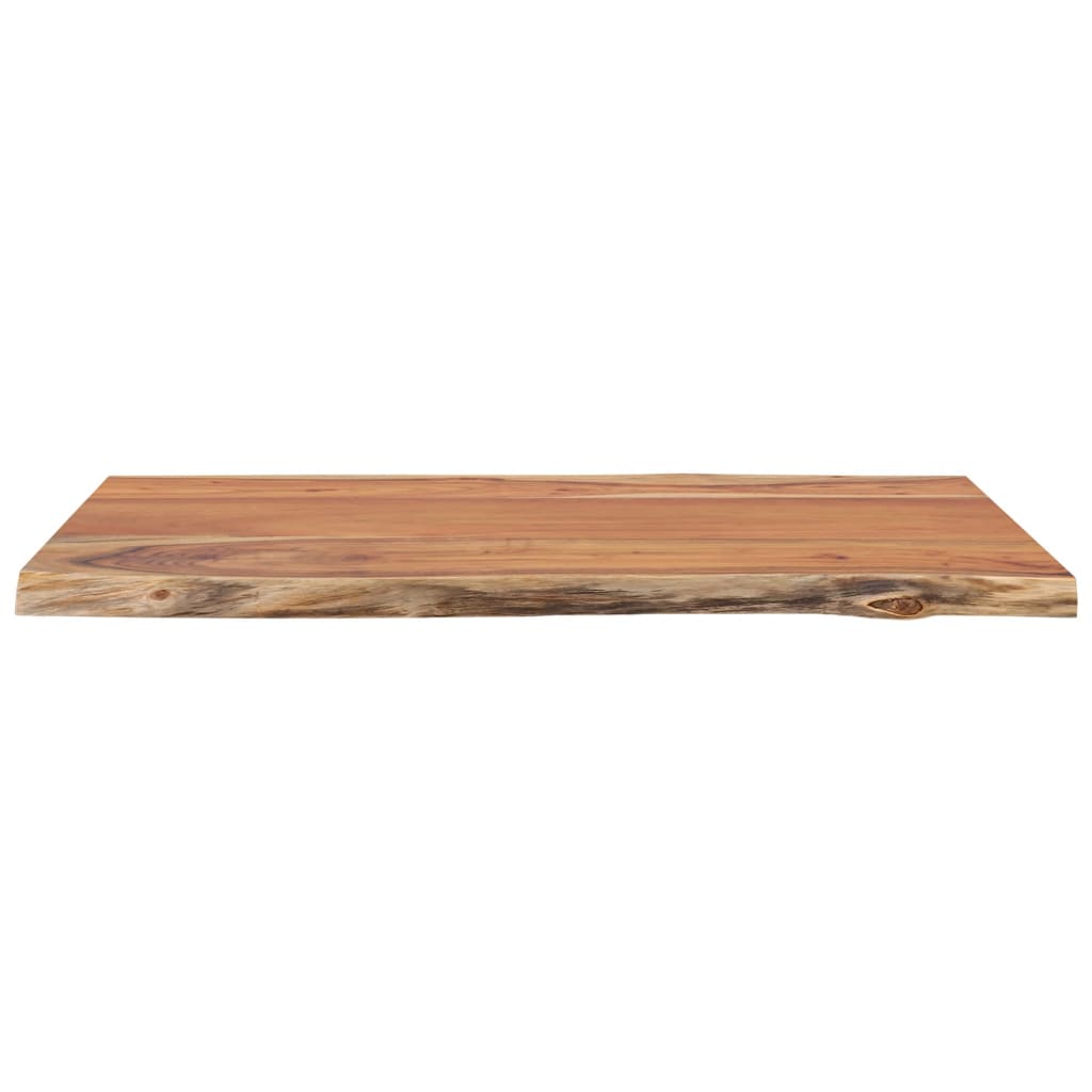 vidaXL Table Top 80x60x2.5 cm Rectangular Solid Wood Acacia Live Edge