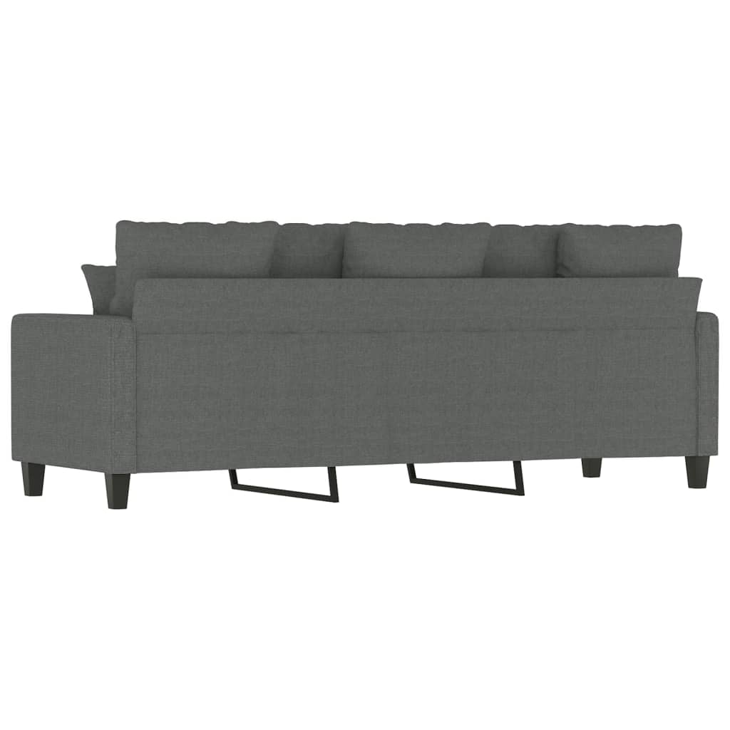 vidaXL 3-Seater Sofa Dark Grey 180 cm Fabric