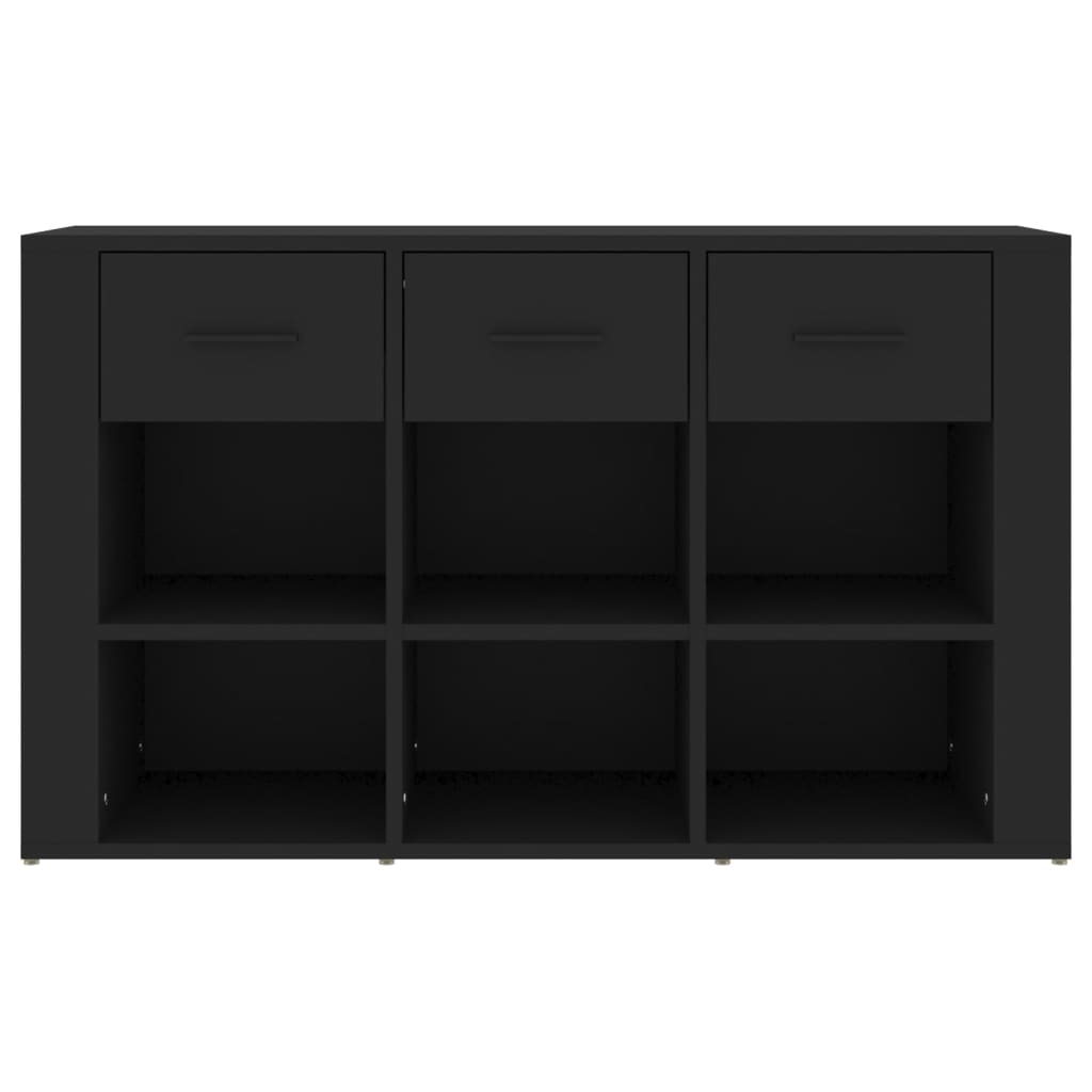 vidaXL Sideboard Black 100x30x59.5 cm Engineered Wood