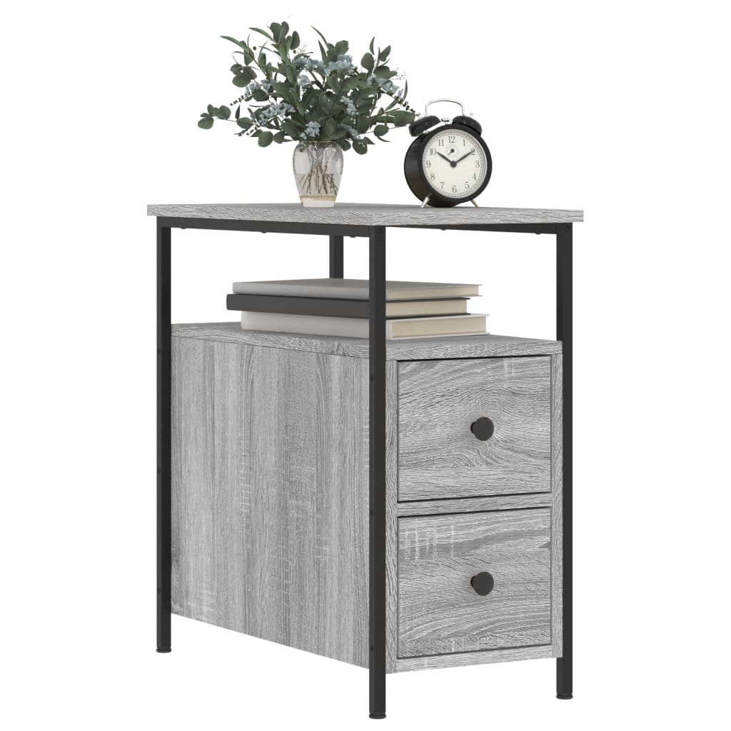 vidaXL Bedside Cabinets 2 pcs Grey Sonoma 30x60x60 cm Engineered Wood