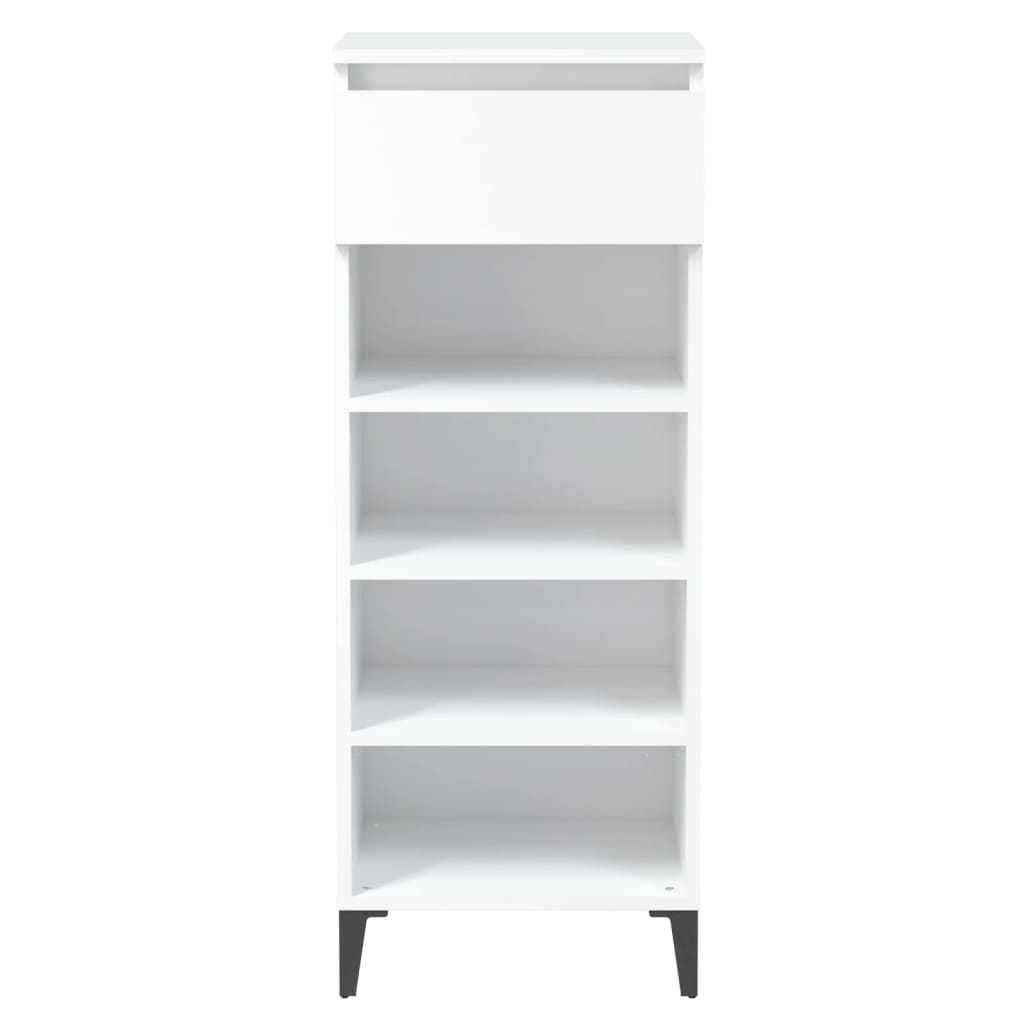 vidaXL Shoe Rack White 40x36x105 cm Engineered Wood