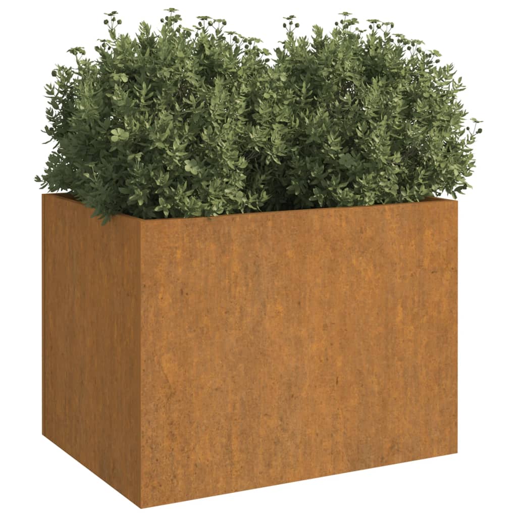 vidaXL Planter 62x47x46 cm Corten Steel