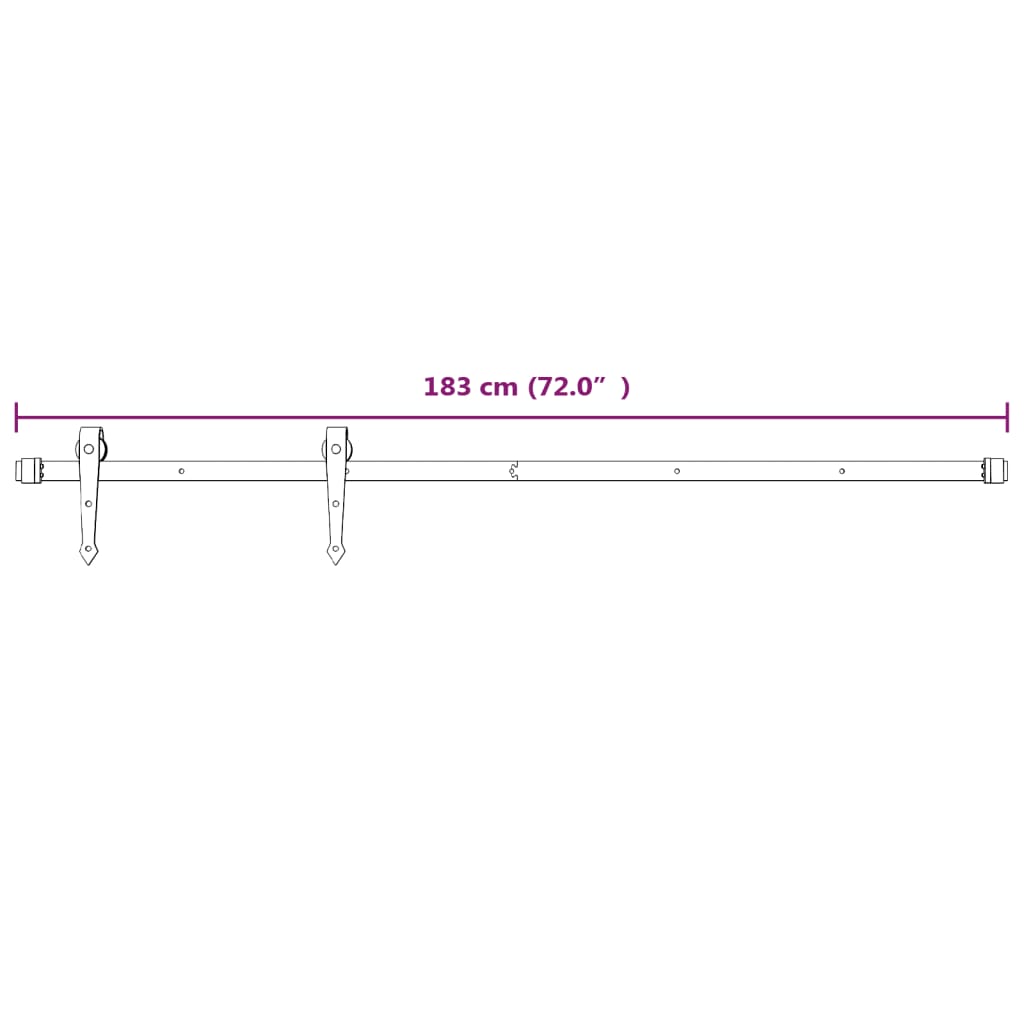 vidaXL Sliding Door with Hardware Set 80x210 cm Solid Wood Pine