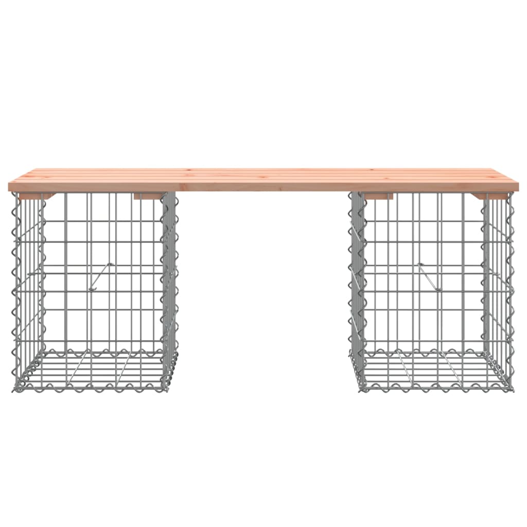 vidaXL Garden Bench Gabion Design 103x31x42 cm Solid Wood Douglas