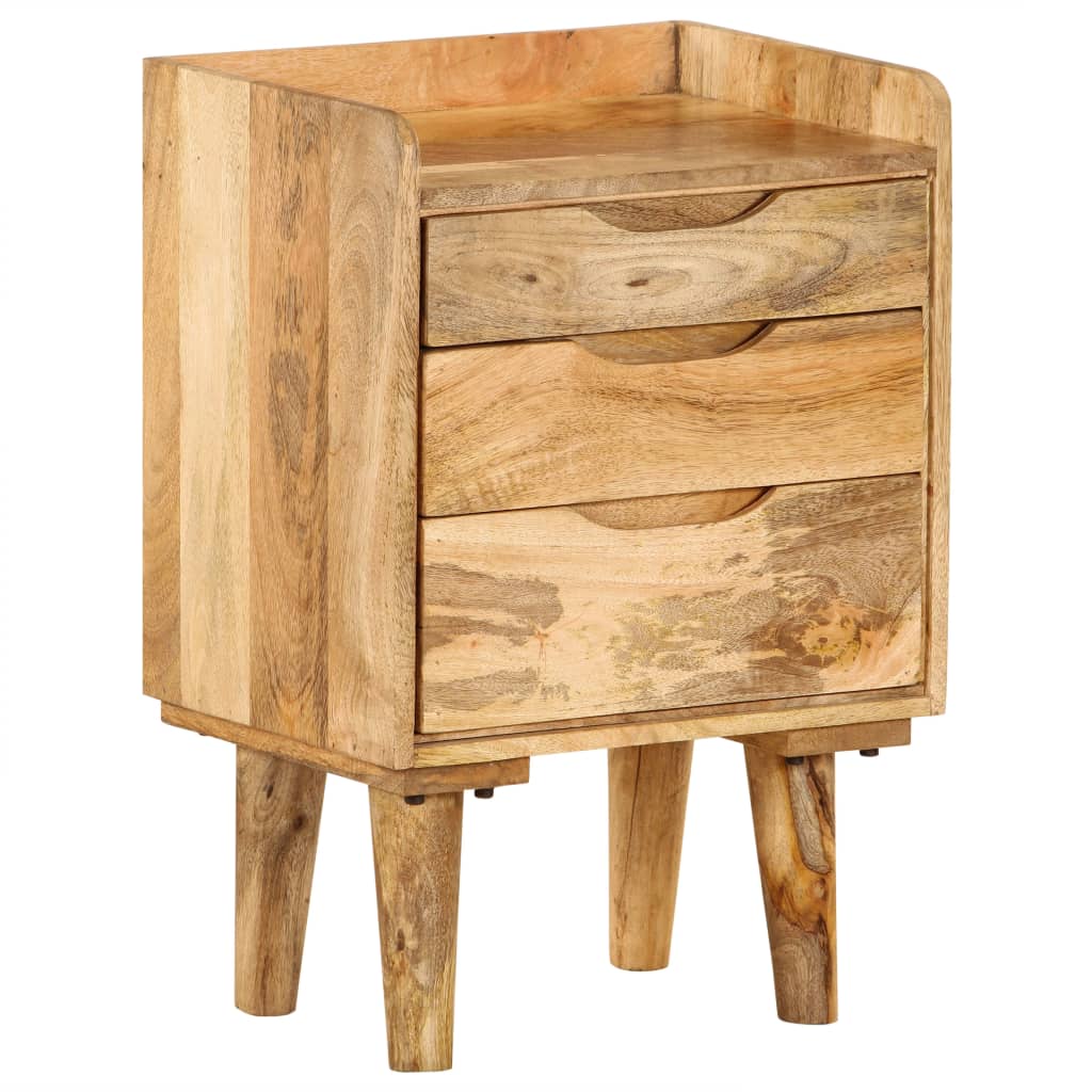 vidaXL Bedside Cabinet Solid Mango Wood 40x30x59.5 cm