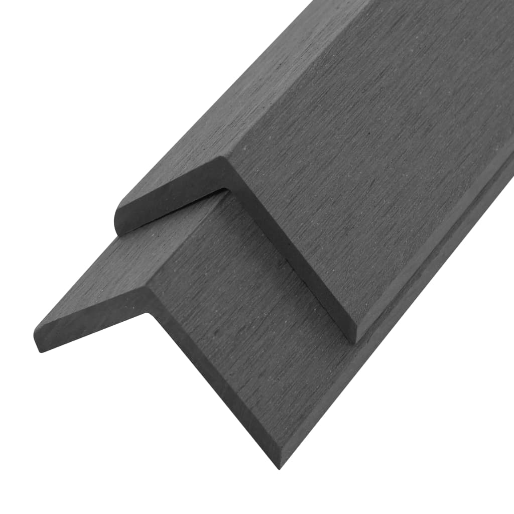 vidaXL 5 pcs Decking Angle Trims WPC 170 cm Grey