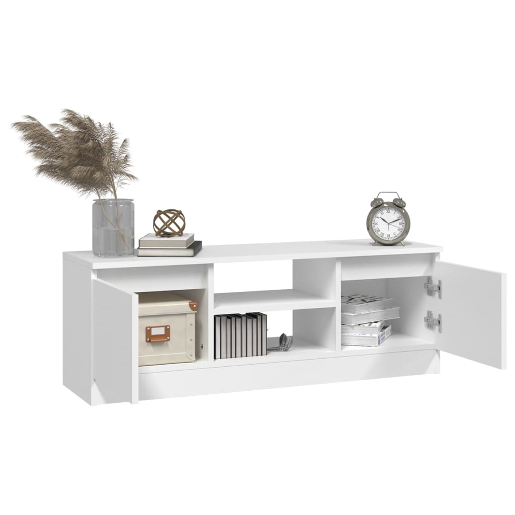 vidaXL TV Cabinet with Door White 102x30x36 cm