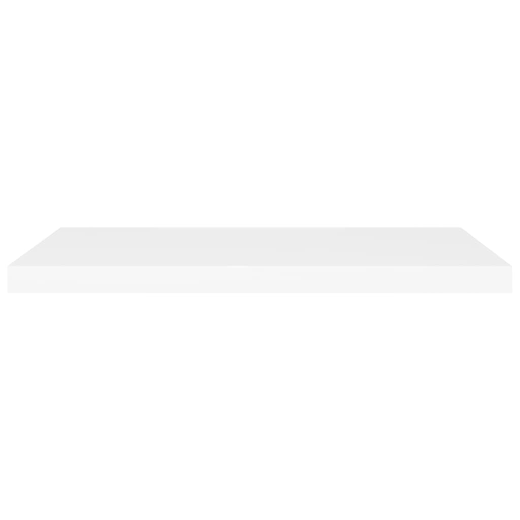 vidaXL Floating Wall Shelf White 80x23.5x3.8 cm MDF