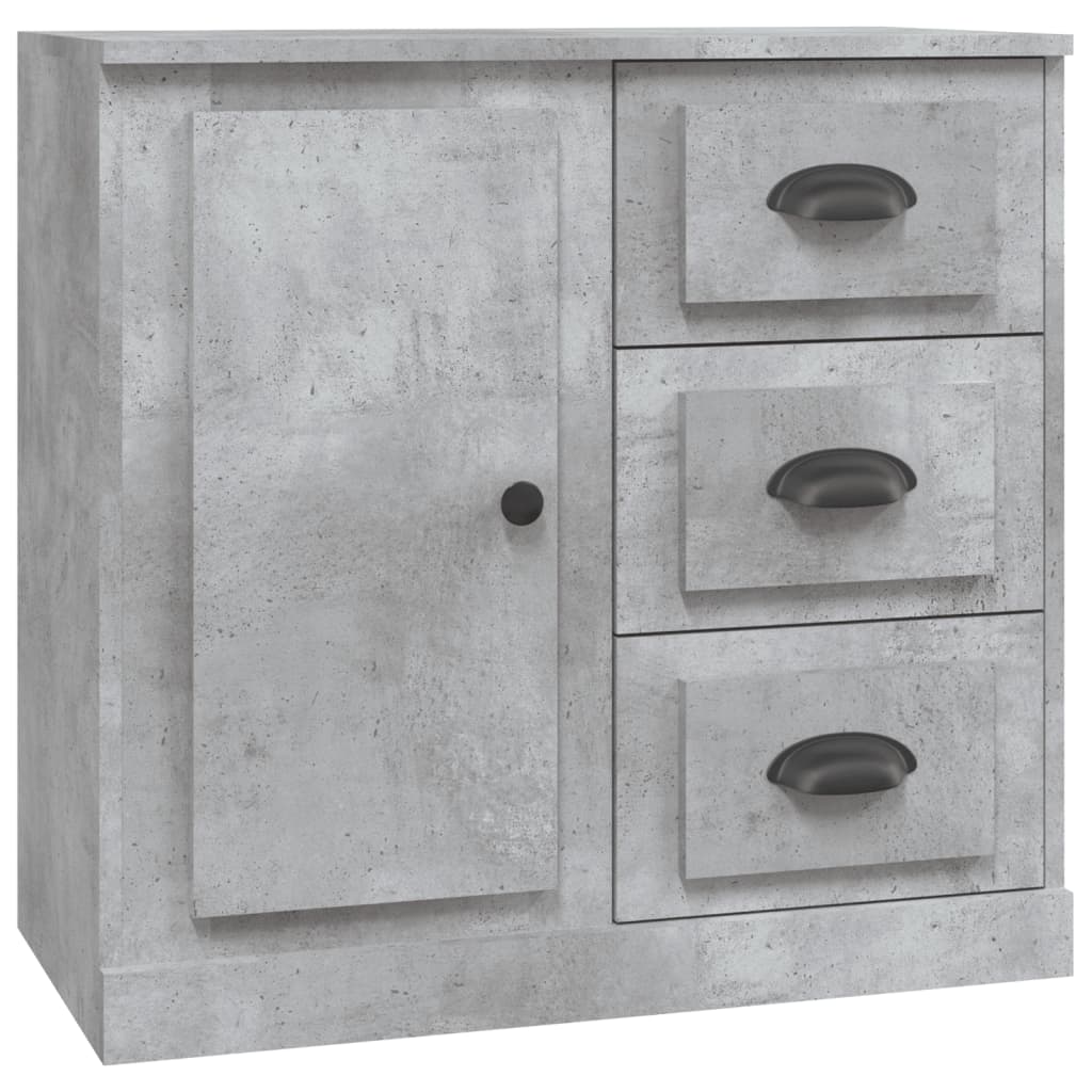 vidaXL Sideboards 3 pcs Concrete Grey Engineered Wood