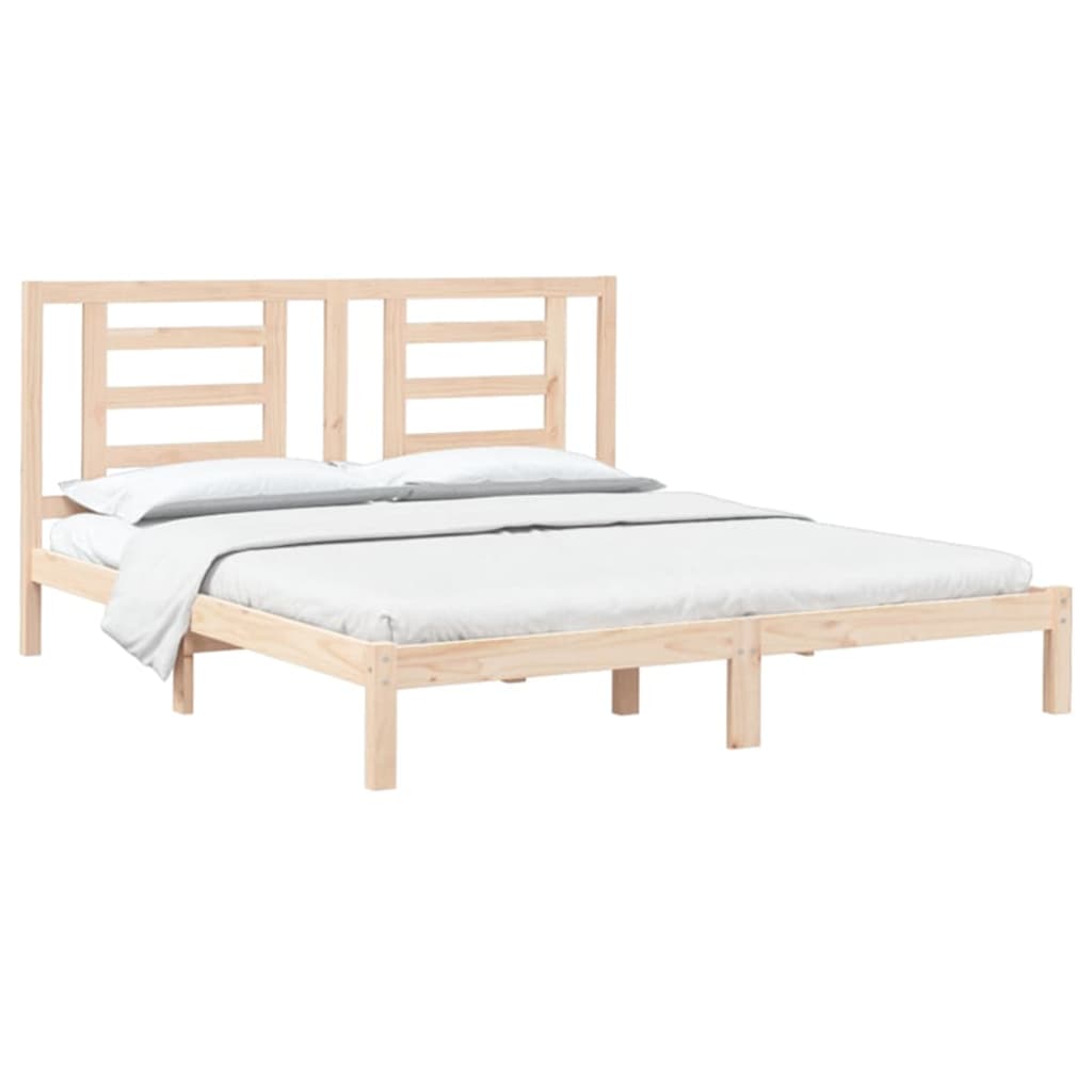 vidaXL Bed Frame Solid Wood 180x200 cm Super King Size