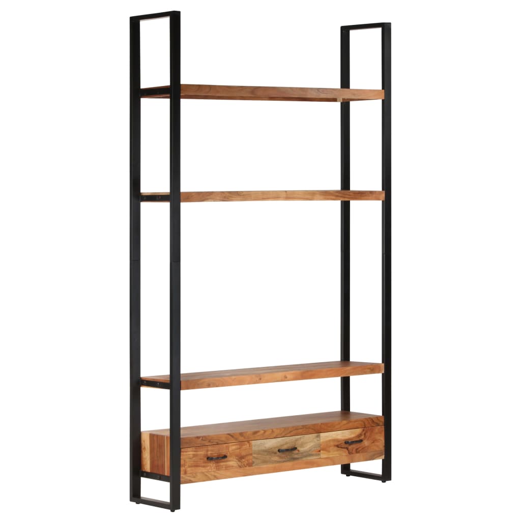 vidaXL Bookshelf 118x30x200 cm Solid Acacia Wood