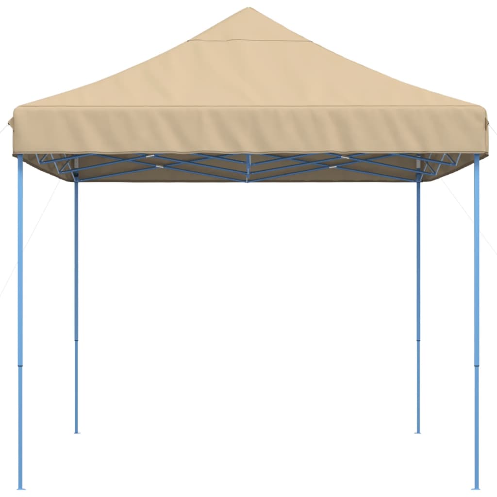 vidaXL Foldable Party Tent Pop-Up Beige 410x279x315 cm