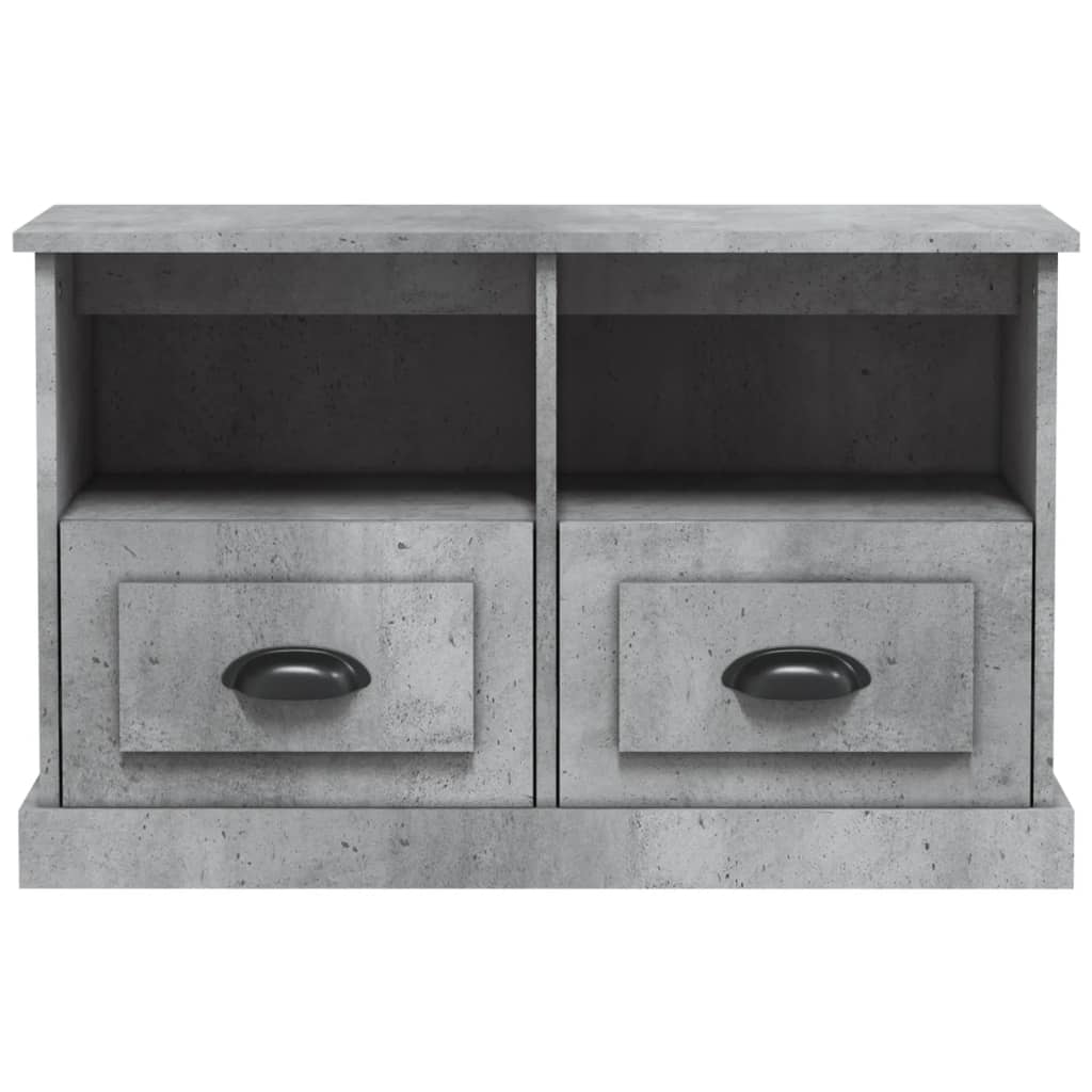 vidaXL TV Cabinet Concrete Grey 80x35x50 cm Engineered Wood