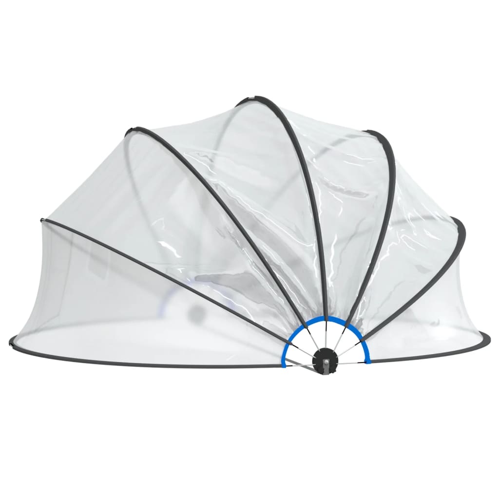 vidaXL Pool Dome Round 376x188 cm PVC