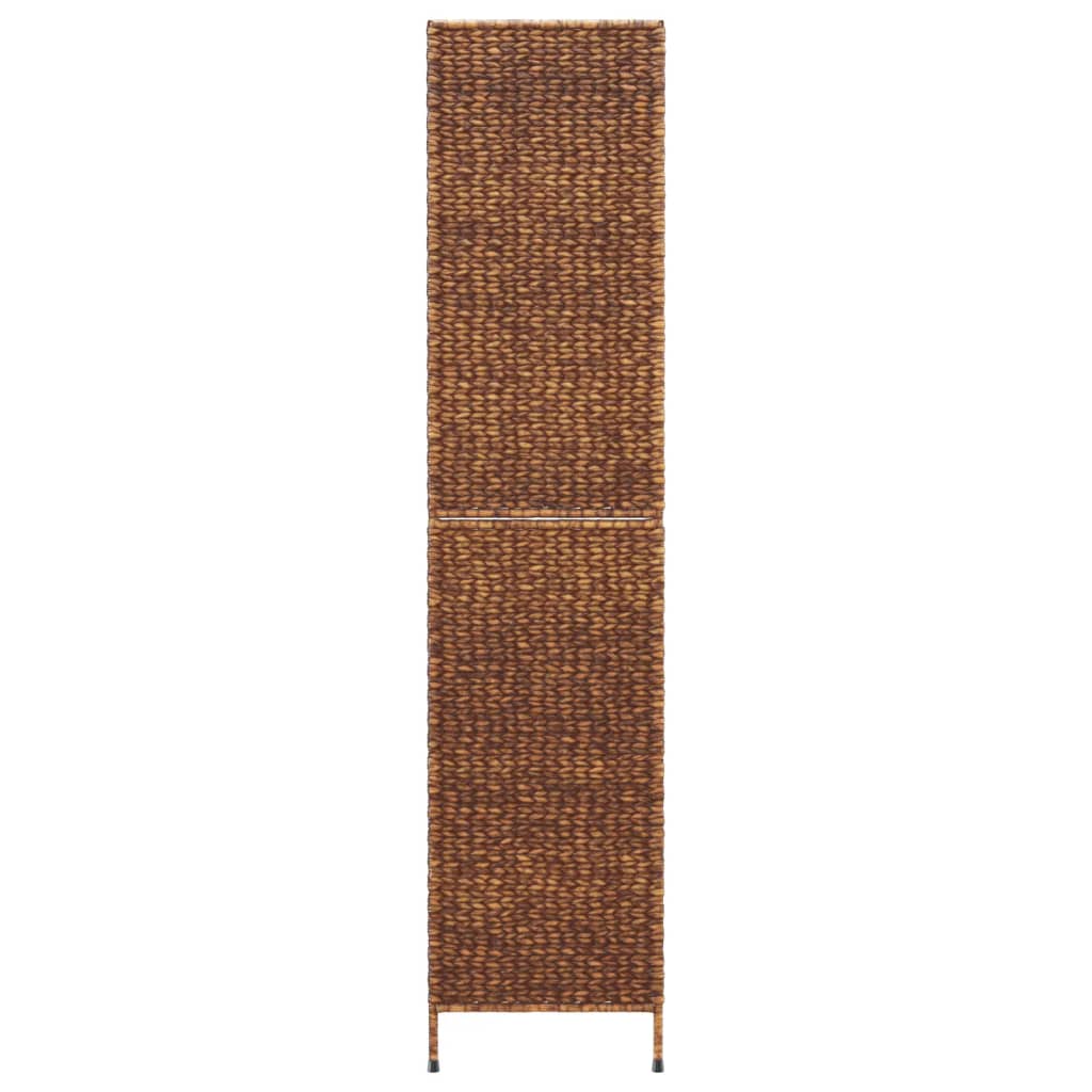 vidaXL Room Divider 4-Panel Brown 163x180 cm Water Hyacinth