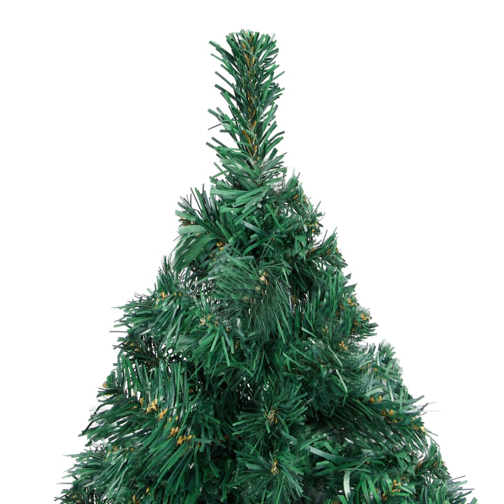 vidaXL Artificial Pre-lit Christmas Tree with Thick Branches Green 240 cm