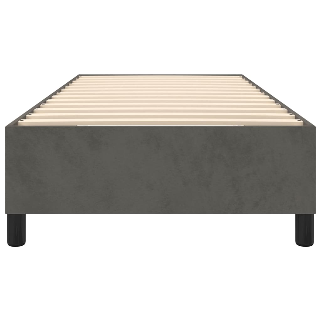 vidaXL Bed Frame without Mattress Dark Grey King Single Velvet