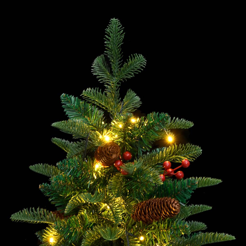 vidaXL Artificial Hinged Christmas Tree 150 LEDs 150 cm