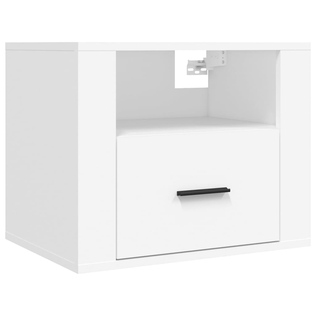 vidaXL Wall-mounted Bedside Cabinets 2 pcs White 50x36x40 cm