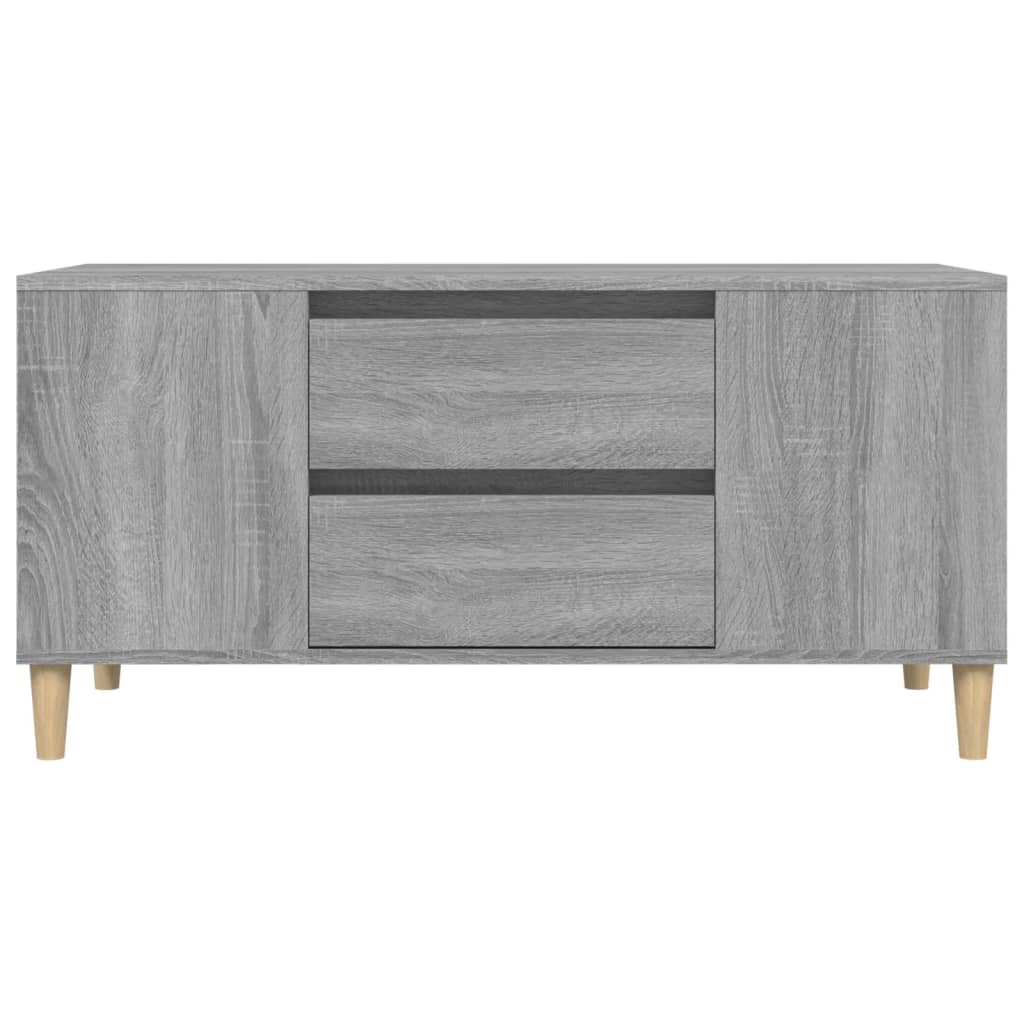 vidaXL TV Cabinet Grey Sonoma 102x44.5x50 cm Engineered Wood