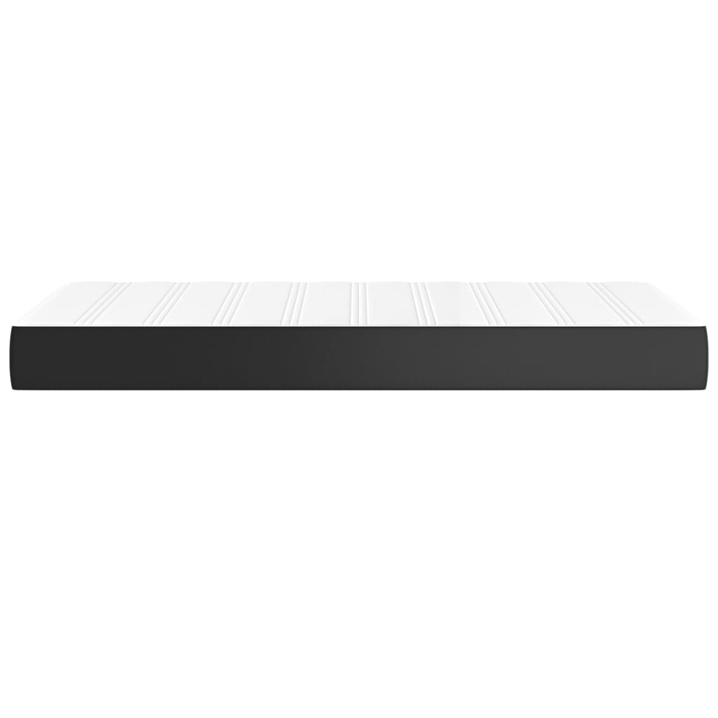 vidaXL Pocket Spring Bed Mattress Black 90x190x20 cm Faux Leather