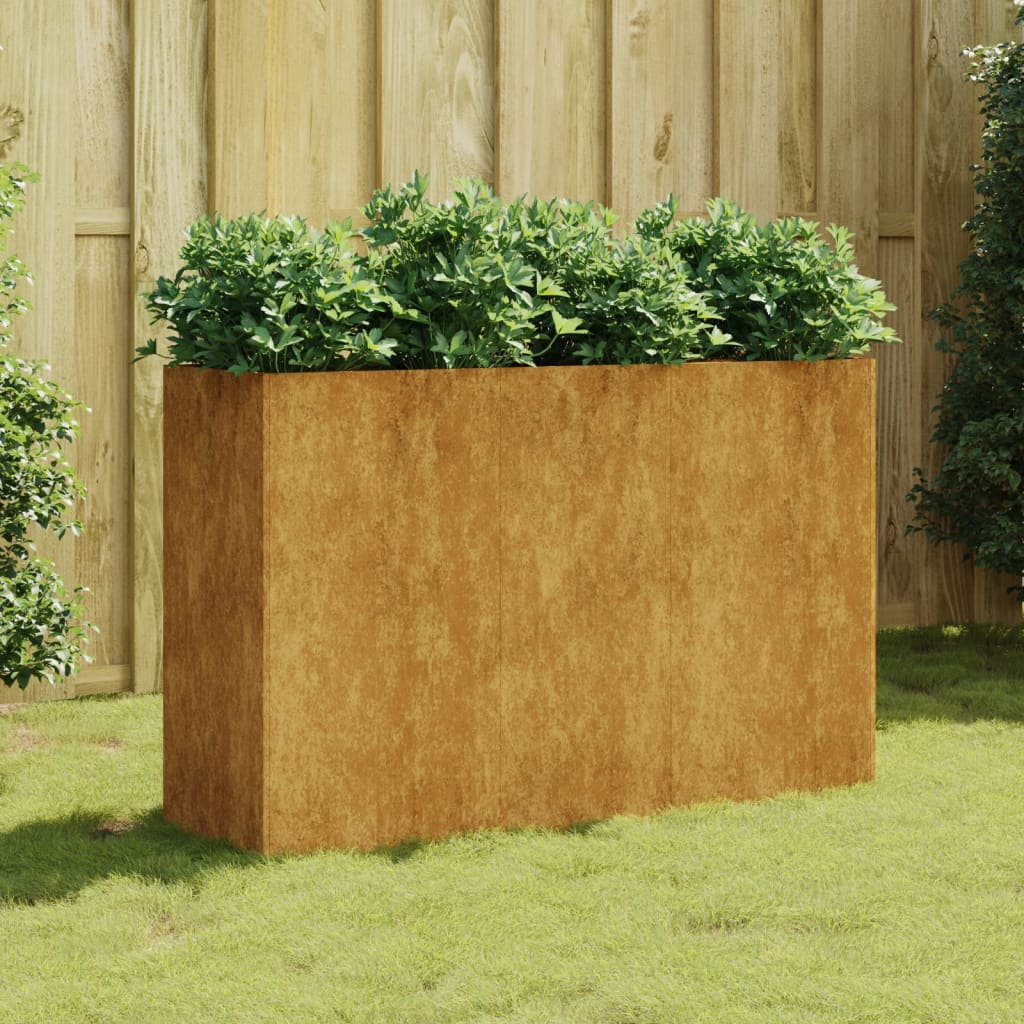 vidaXL Garden Raised Bed 120x40x80 cm Corten Steel