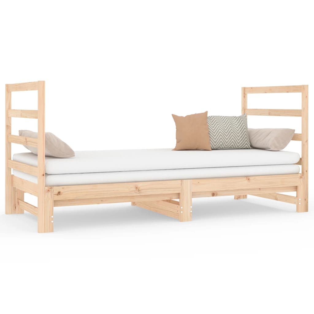 vidaXL Pull-out Day Bed without Mattress 2x(90x190) cm