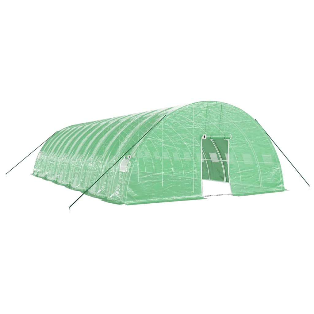 vidaXL Greenhouse with Steel Frame Green 72 m² 12x6x2.85 m