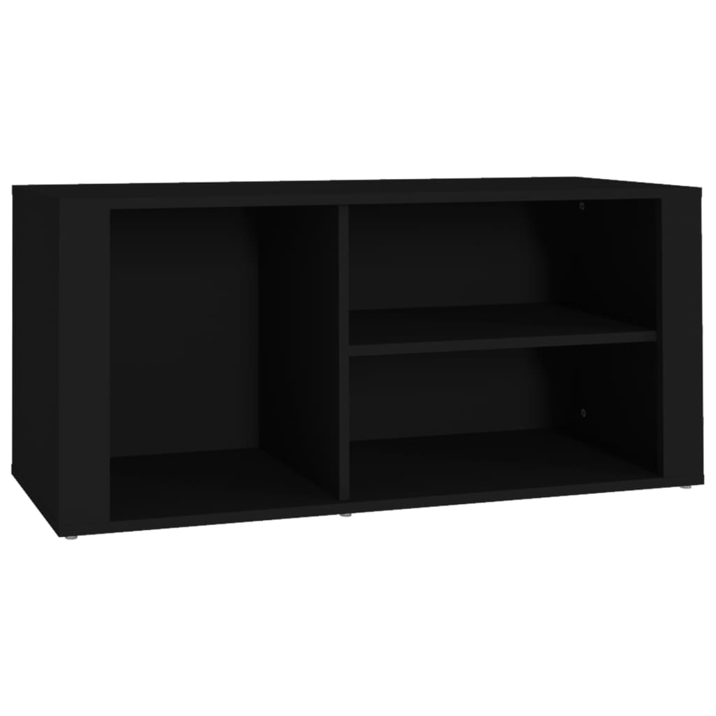 vidaXL Shoe Cabinet Black 100x35x45 cm Engineered Wood