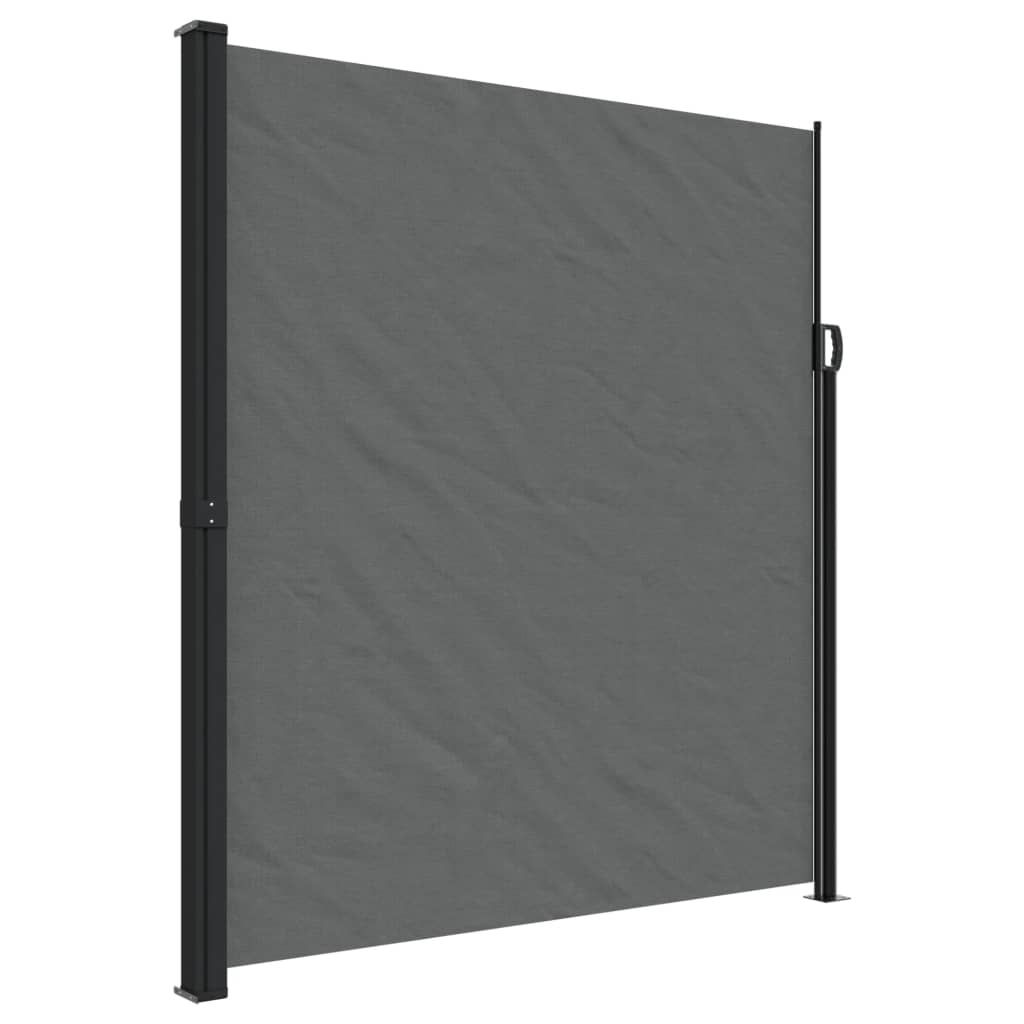 vidaXL Retractable Side Awning Anthracite 220x300 cm