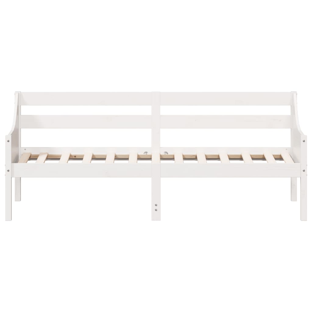 vidaXL Day Bed without Mattress White 90x190 cm Single Solid Wood Pine