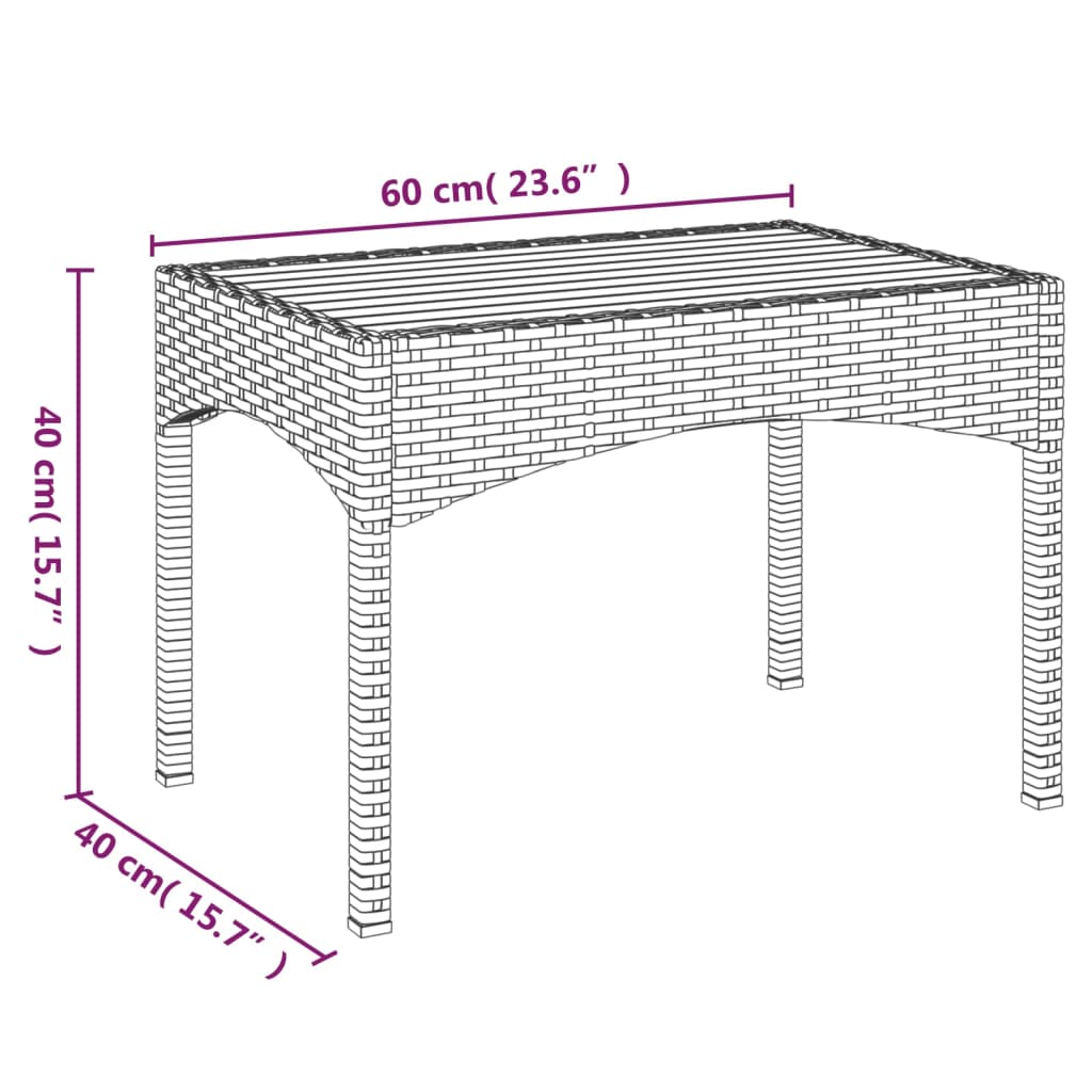 vidaXL 4 Piece Garden Dining Set with Cushions Black Poly Rattan